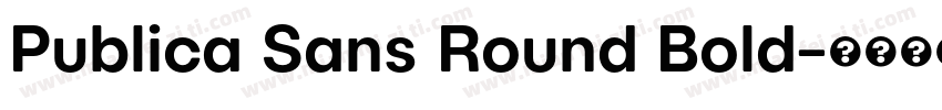 Publica Sans Round Bold字体转换
